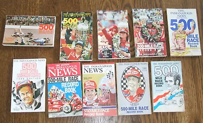 Lot Of 10 The Indianapolis News 500 Mile Race Record Book Paper Back • $19.99