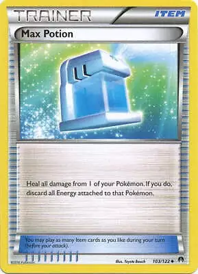 Max Potion 103/122 Uncommon - Pokemon XY Breakpoint Card • $1.34