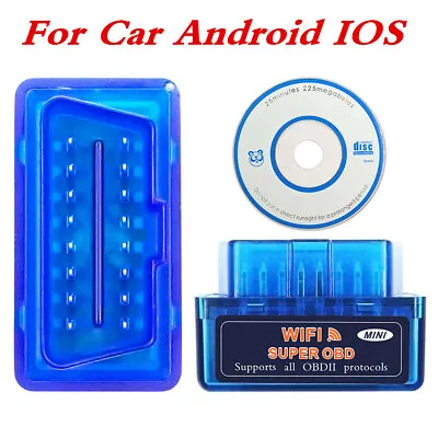 $12.50 • Buy ELM327 Scanner OBD2 V1.5 Wireless Car Diagnostic Tool Plastic For Android IOS   