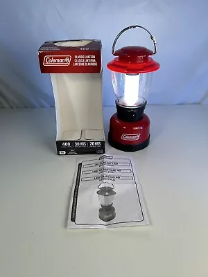 NEW Coleman Classic Lifetime LED Lantern 400 Lumen 30/70 Hour High/Low 4DBattery • $19.99