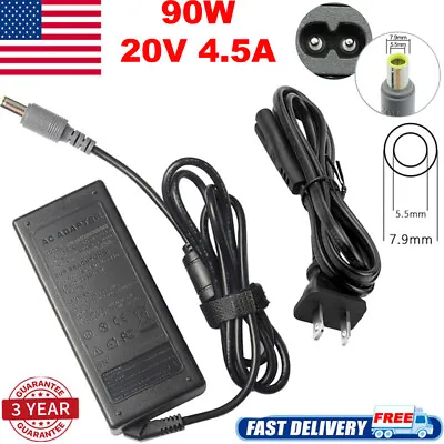 $9.99 • Buy 90W Charger For Lenovo Thinkpad X200 X201 X220 X230 X230t X301 AC Power Adapter 
