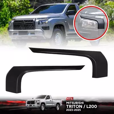 Side Front Bumper Cover Matte Black For Mitsubishi Triton L200 2Door 2024-2025 • $58.84