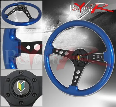 $67.99 • Buy Tracking Drifting Road Tuning Sport Steering Wheel Beginner Leaf Jdm Horn