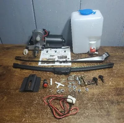 Electric Windshield Wiper Motor Kit 12V Motor ATV UTV Windshield Washer Bottle • $35