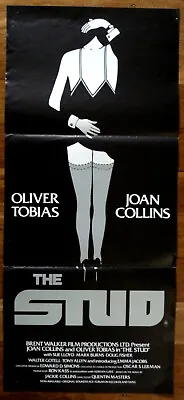 THE STUD Original 1978 Australian Daybill Movie Poster Joan Collins Oliver Tobi • $39.95