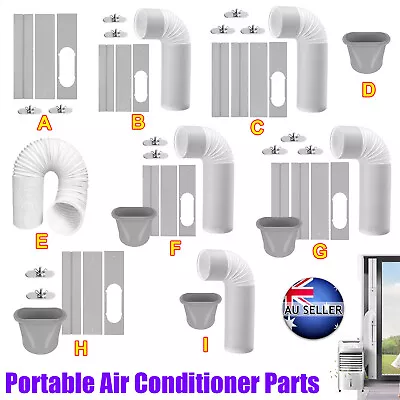 AU Portable Air Conditioner Parts Exhaust Pipe Vent Hose Duct Window Slide Plate • $25.09