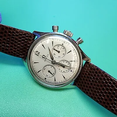 1950 Vintage Omega Turler Chronograph Cal 321 Ref 174 2451 Pre SpeedMaster Watch • $6999.99