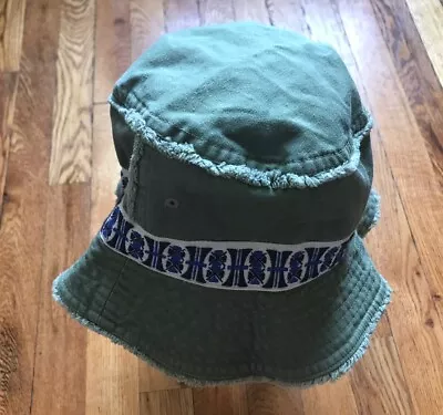 Vintage Old Navy Bucket Hat  Olive Green  Size M/L Aztec Summer Beach Unisex • $12.99