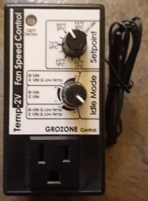 Grozone TV2 Temp-2V Fan Speed Controller Day & Night Thermostat Greenhouse • $20