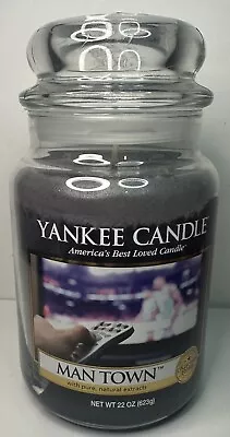 Yankee Candle  MAN TOWN  / 22oz / Brand New / Retired • $90.25