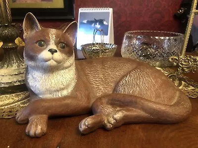 £90 • Buy Rare Poole Pottery Large Brown Cat Barbara Linley Adams C1980