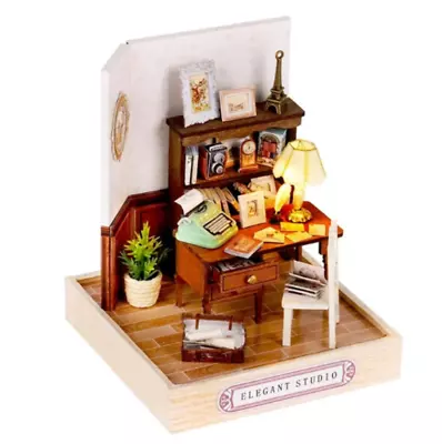 Miniature Dollhouse Elegant Studio - Diorama Building Kit • $24.89