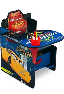 Disney Pixar Cars Chair Desk With Storage Bin NIB Lightning McQueen Ages+ • $42.99