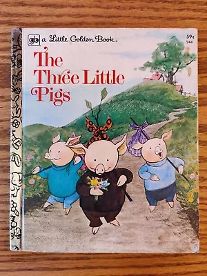 The Three Little Pigs Vintage Little Golden Book Sixth Printing 1978 • $6.99