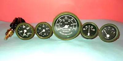$40 • Buy Willys MB Jeep Ford GPW Gauges Kit - Speedometer+Temp+Oil+Fuel+ Ampere (OLIVE)