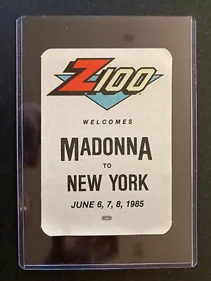 RARE Madonna Like A Virgin Tour 1985 OTTO VIP Pass NYC Z100 Used-PRISTINE Cloth • $39.99