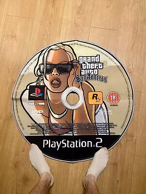 £39.99 • Buy GTA Grand Theft Auto San Andreas Custom Playstation 2 Disc Rug - High Quality