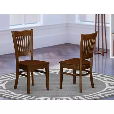 Vancouver    Wood  Seat  Dining  Chairs  In  Espresso  Finish  Set  Of  2 • $137.41