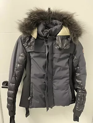 Women's Moncler Grenoble Isere Ski Black Down Puffer Jacket Size 2 ~S-M • $699.99