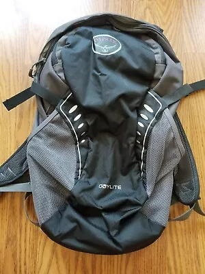 OSPREY Daylite Backpack Hiking Trail Travel Unisex Black Gray W/o Bladder • $35