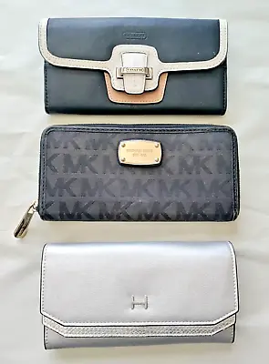 Michael Kors Coach Halston Purses/Wallets Lot Of 3 • $50