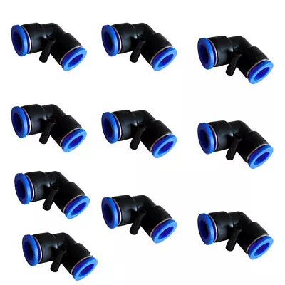 10X 5/16  OD Tube 90 Degree Elbow Pneumatic Fitting Push To Connect Air Fitting • $9.99