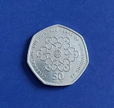 Collectable 50p Coin - One Hundred Years Of GirlGuiding UK (2010) • £1.99