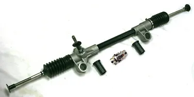 Black 1974-78 Ford Mustang II Manual Rack And Pinion + Bushings Polished U-Joint • $108.65