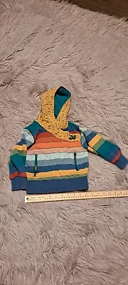 MATILDA JANE Multicolor The Same Stripes Hoodie Shirt Size 2 Girls/Boys • $14.99