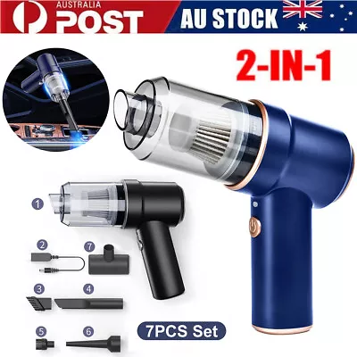 42000RPM Handheld Cordless Vacuum Cleaner Home Car Office Mini Duster Blower AU • $31.89