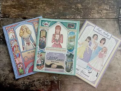 Vintage: Anne Of Green Gables Little Women/Cinderella  Paper Dolls Books • $14