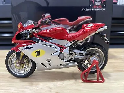 Minichamps Mv Agusta F4 1000 Ago 1/12 Scale Silver/red 122121720 • $345