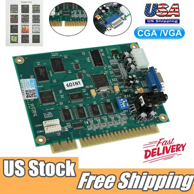 60 IN 1 Multicade PCB Board CGA/VGA Output For Classic Jamma Arcade Game New • $37.99