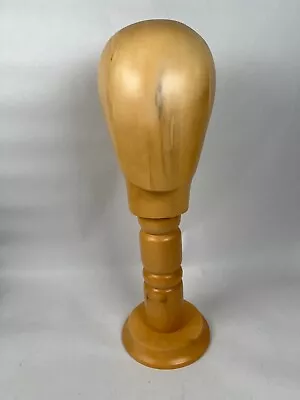 Vintage Wooden Artiqulated Mannequin Head Hat / Wig Display Block Stand 20  • $170