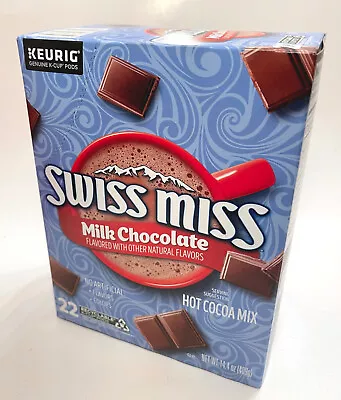 Swiss Miss Milk Chocolate Hot Cocoa Keurig Single-Serve K-Cup Pods Box Of 22 • $9.99