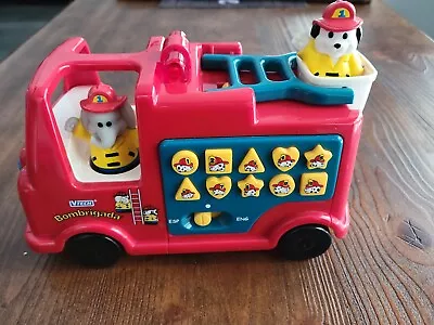 RARE SPANISH/ENGLISH VTech Firetruck-Bombrigada-Numbers Lights Phrases Tested • $12.99