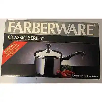 Farberware 2 Quart Covered Sauce Pan New In Box • $29