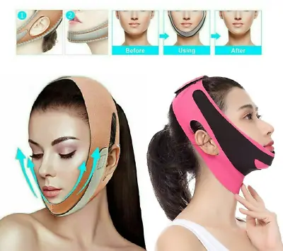 $5.79 • Buy V-line Face Chin Cheek Lift Up Slimming Slim Mask Anti Wrinkle Belt Strap Band