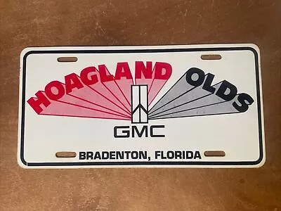 Hoagland Oldsmobile GMC Bradenton Florida License Plate Booster Plastic • $29.99