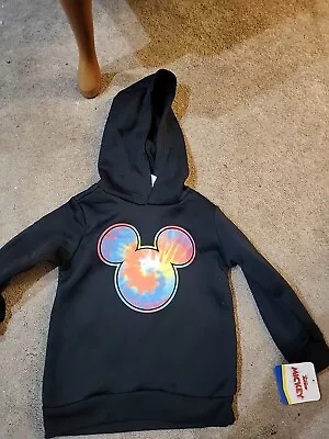 New Mickey Minnie Mouse Black Hoodie 4t Junior  • $16.99