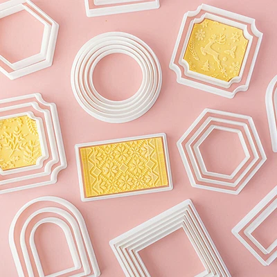 £2.93 • Buy 1Pc Cookie Cutter Plastic Geometry Biscuit Mould Pastry Baking Cake DIY Decors
