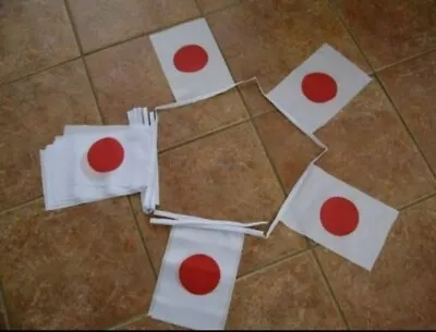 JAPAN 6 Metre FLAG BUNTING 20 Flags JAPANESE Tokyo World Cup • £12