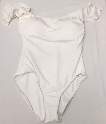 Vince Camuto One Piece Swimsuit Womens Size 10 All White • $19.99