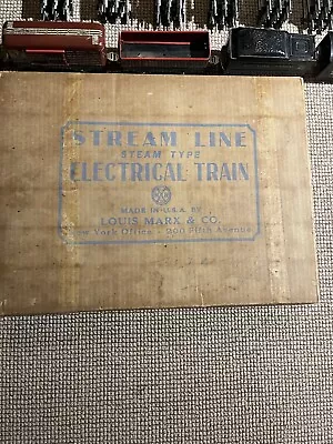 Vintage Marx Stream Line Electrical Train #3987 In Original Box Needs Wiring • $165