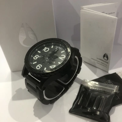 £195 • Buy Nixon 51-30 Chrono Matte Black/White Watch New In Box