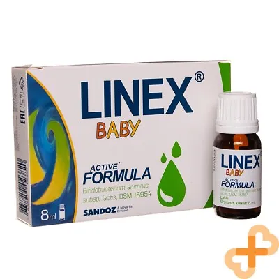 LINEX BABY Drops 8 Ml Active Formula Lactic Acid Bacteria Supplement Bifido • £13.17