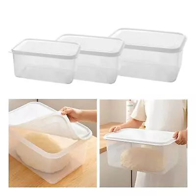 Pizza Dough Proofing Box With Lid Portable Transparent Pizza Dough Tray For • $32.75