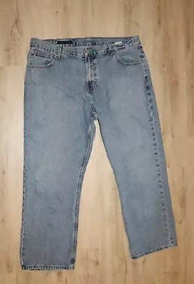 Tommy Hilfiger Freedom Jean W38 L30 Relaxed Straight Leg Light Blue Flag Vintage • $22.97