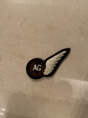 £4 • Buy WW2 British RAF AIR GUNNERS WING Flying Badge Padded- Uniform Patch Trade Brevet