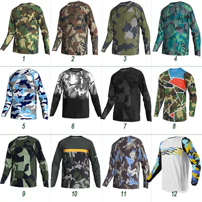 MTB Jersey BMX Motocross Jacket Cycling Mountain Bike Camo Shirt Sports Clothing • $495